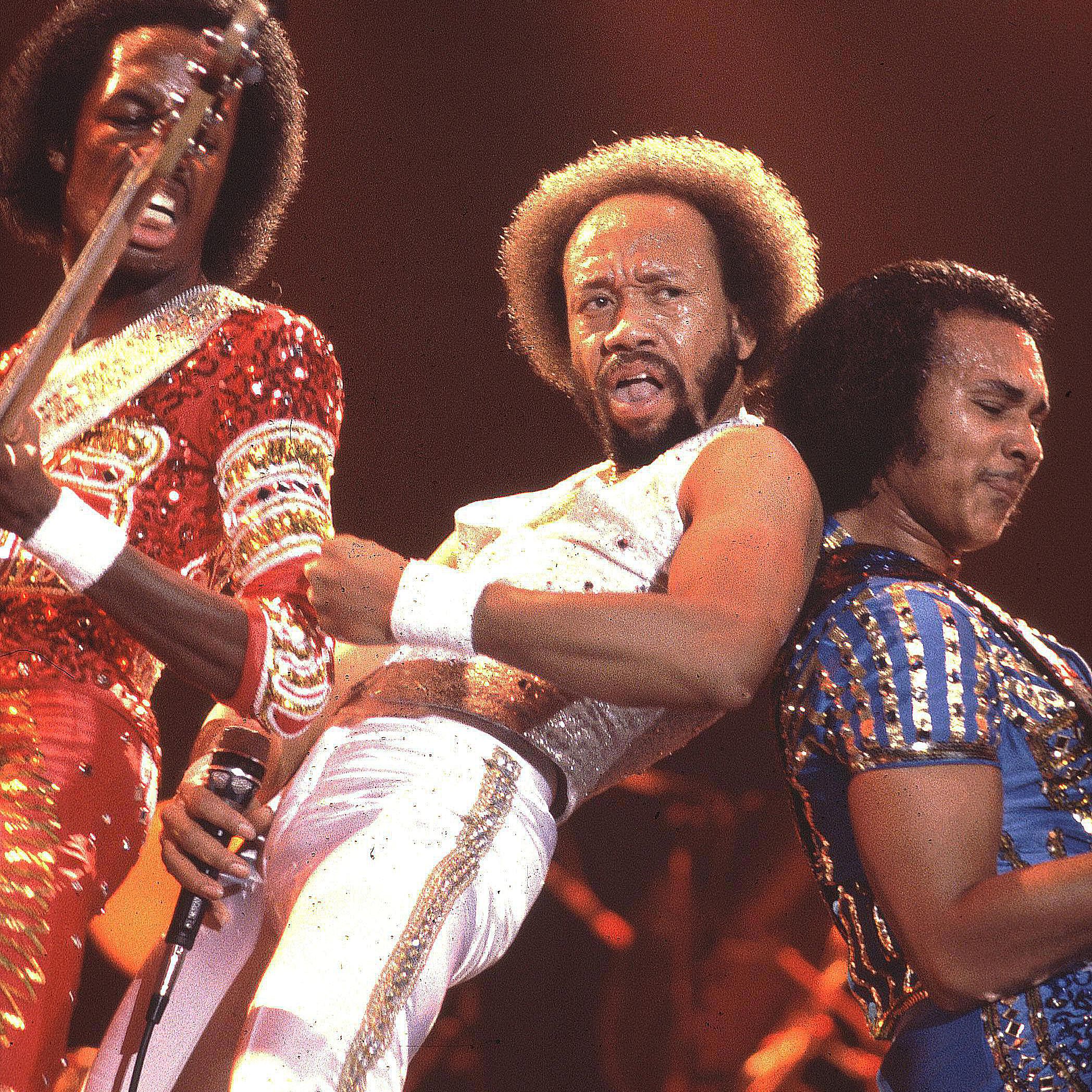 Earth, Wind and Fire on stage